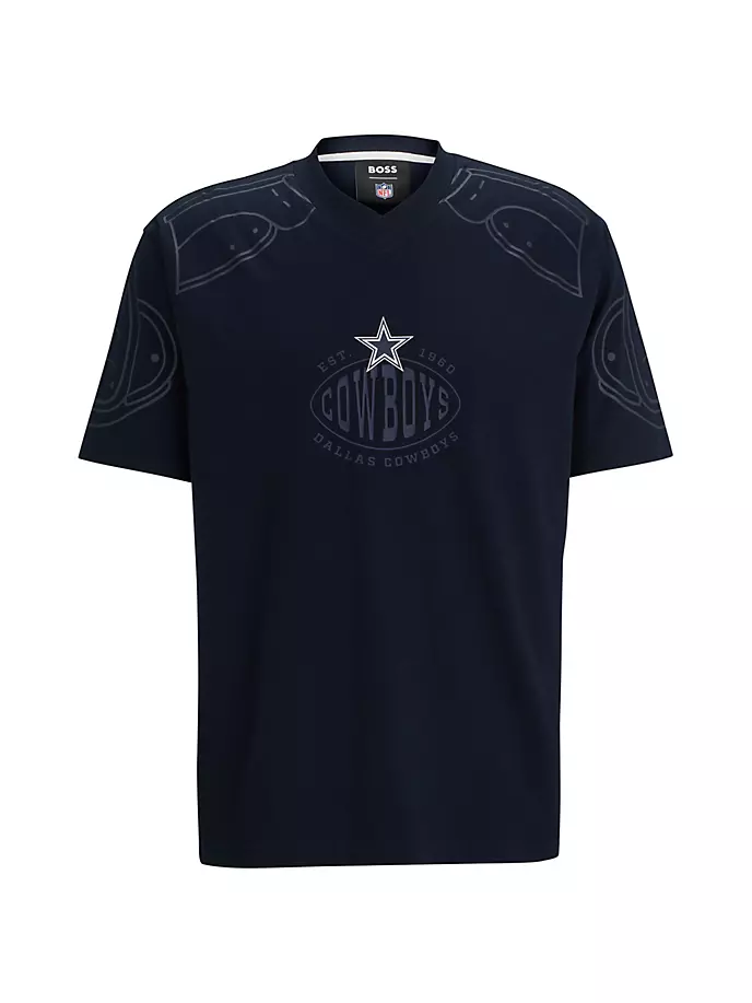 

Футболка оверсайз с логотипом BOSS x NFL Boss, цвет cowboys dark blue