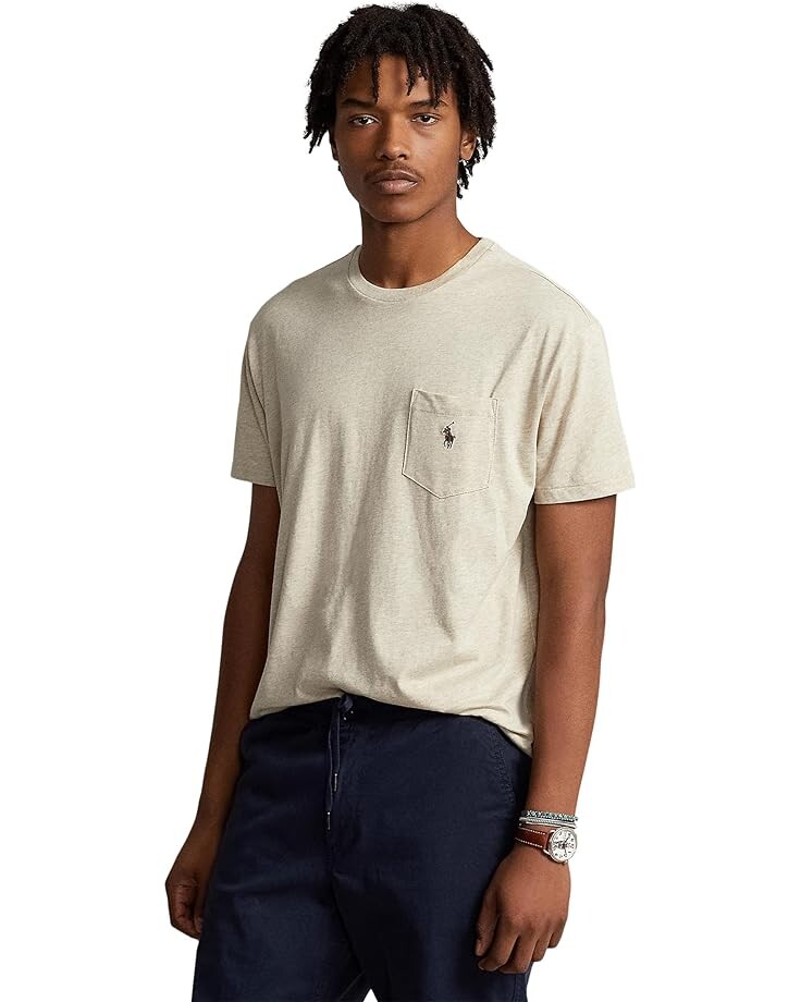 

Футболка Polo Ralph Lauren Classic Fit Pocket, серый