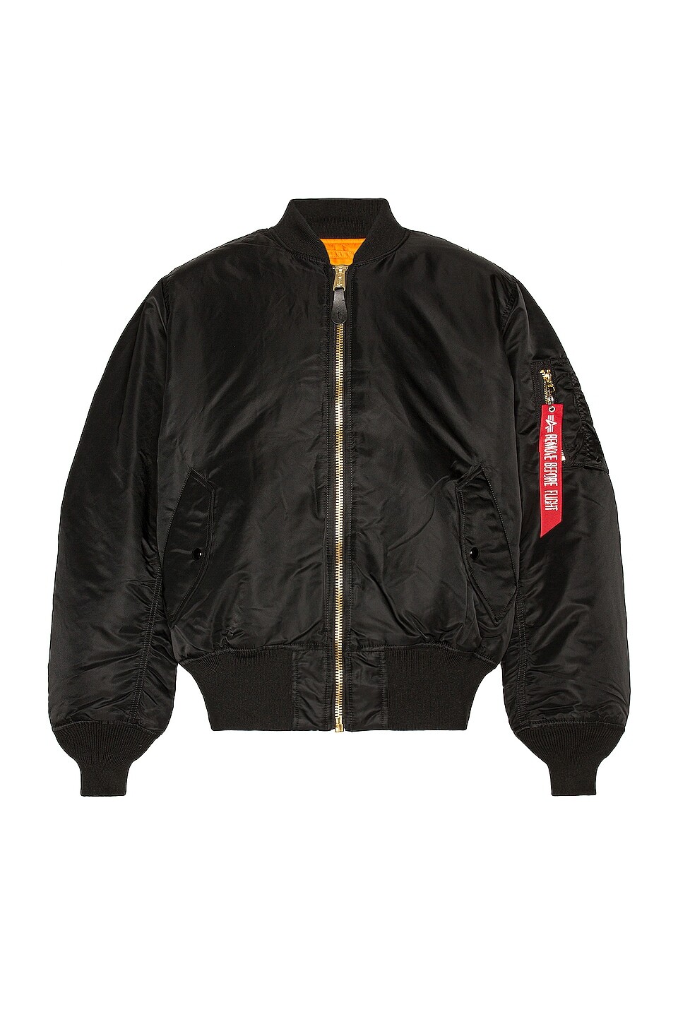 Куртка ALPHA INDUSTRIES MA-1 Flight, черный куртка утепленная uniqlo ma 1 blouson flight черный