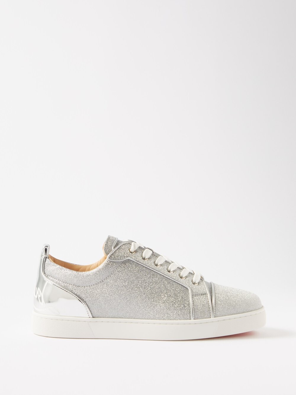 

Забавные кожаные кроссовки louis junior Christian Louboutin, серебряный, Серый