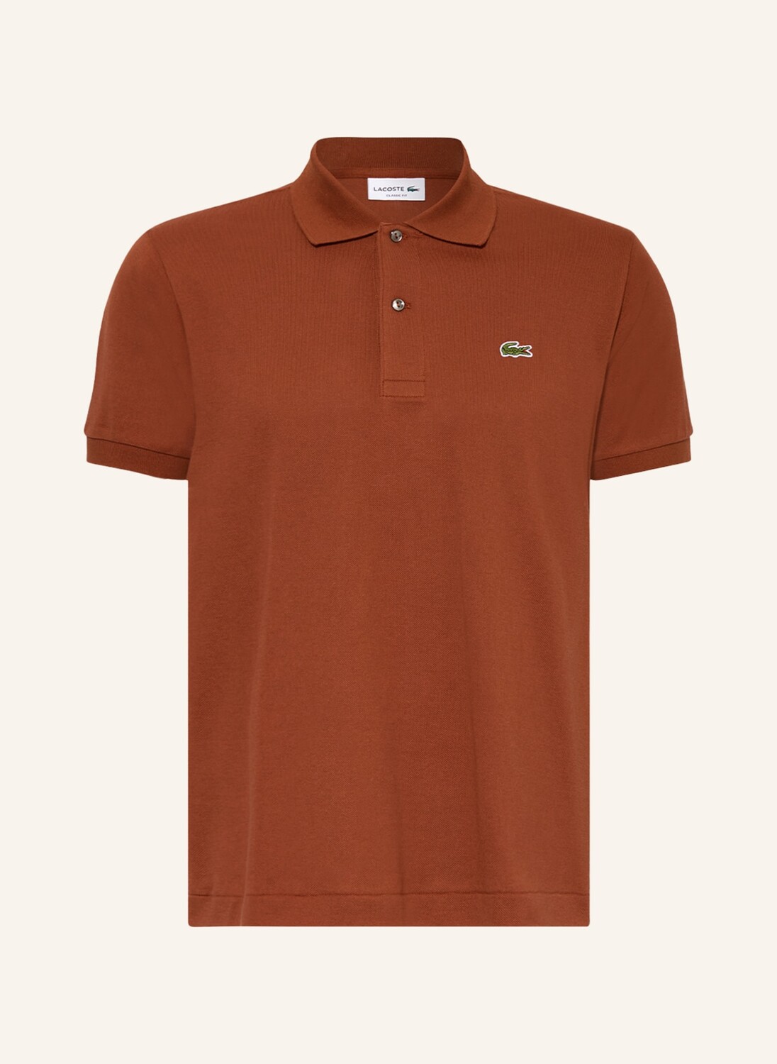 

Рубашка поло LACOSTE Piqué Classic Fit, коричневый
