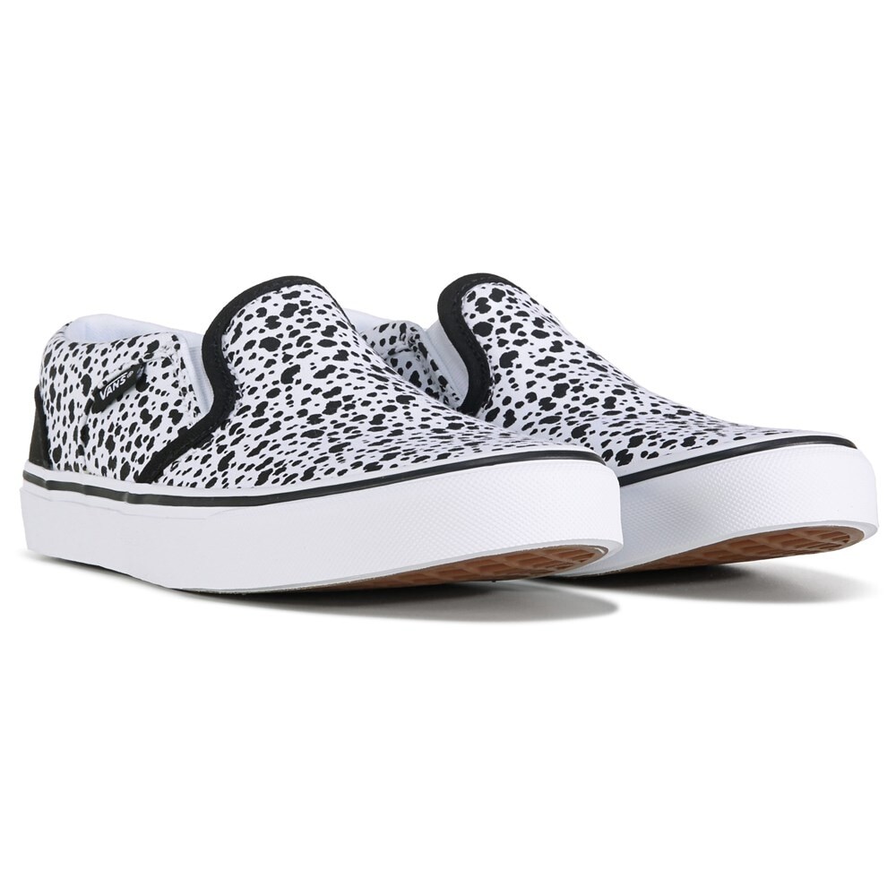 

Детские слипоны Asher Little/Big Kid Vans, белый