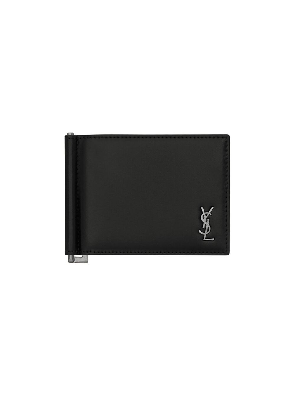 

Кожаный кошелек Bifold с логотипом Saint Laurent, неро
