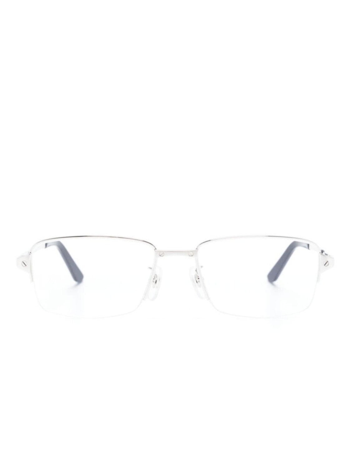 

Cartier Eyewear очки в квадратной оправе, серебристый