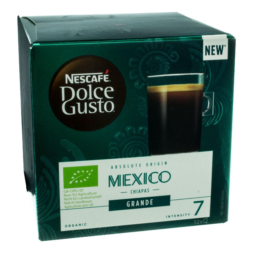 

Nescafé Dolce Gusto Absolute Origin Mexico Chiapas Grande, кофейная капсула, кофейная капсула, жареный кофе, 12 капсул