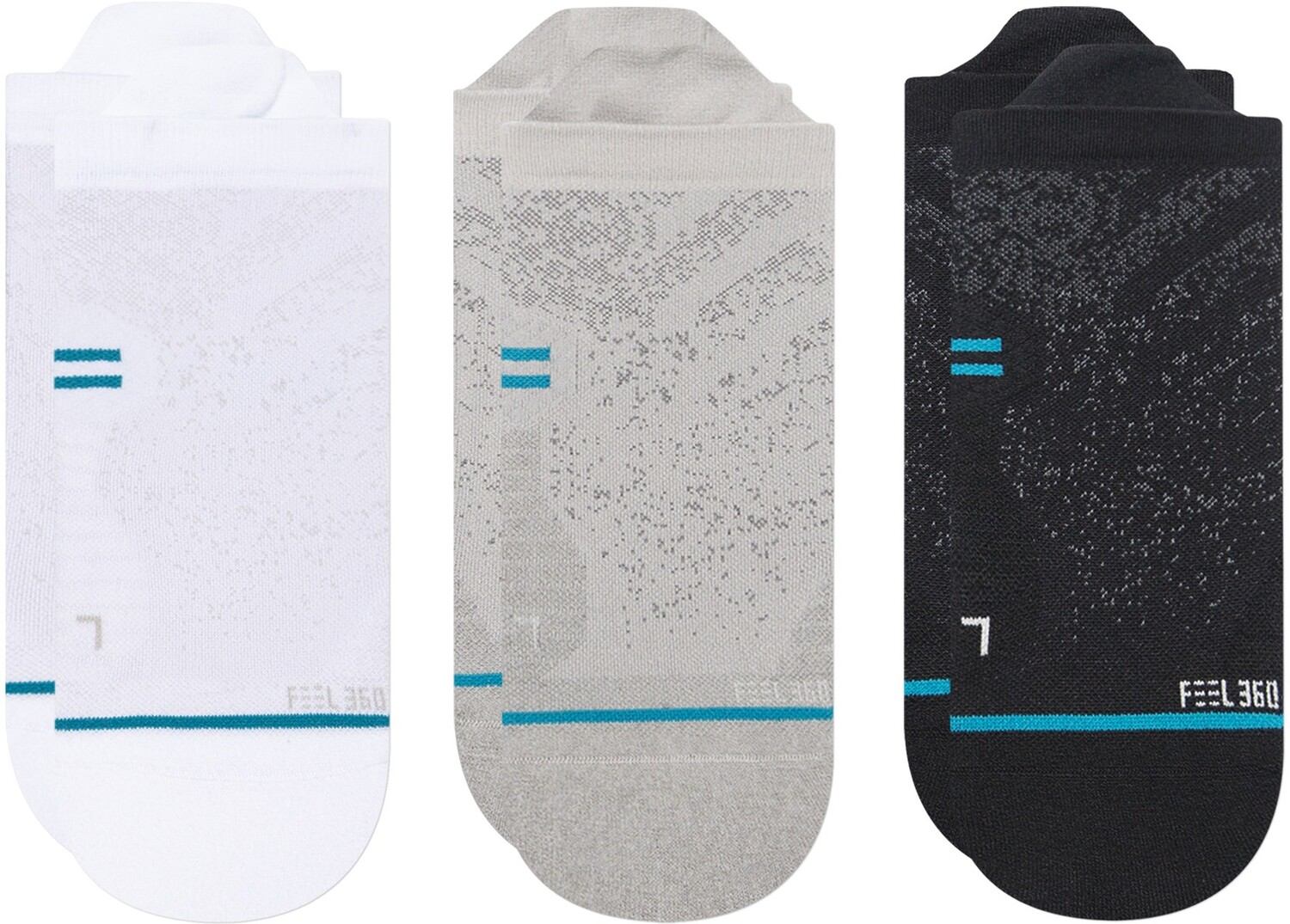 

Носки Run Light Tab — 3 пары Stance, мультиколор