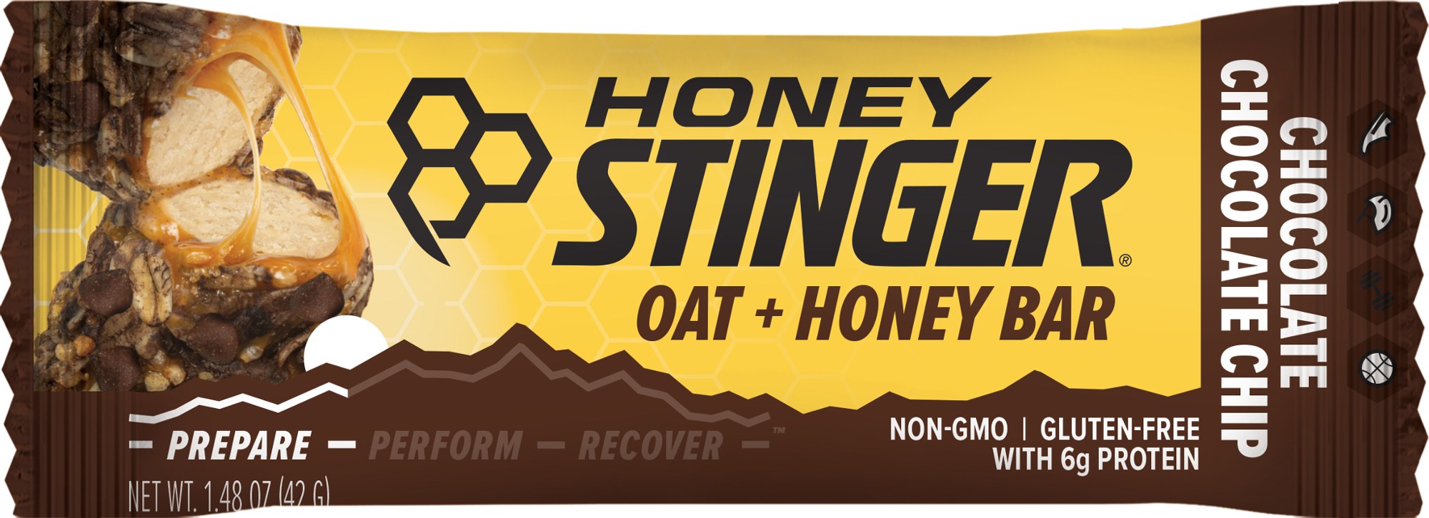 Овсяно-медовый батончик Honey Stinger ореховый батончик soj с миндалём и карамелью в хрустящих шариках 40 г