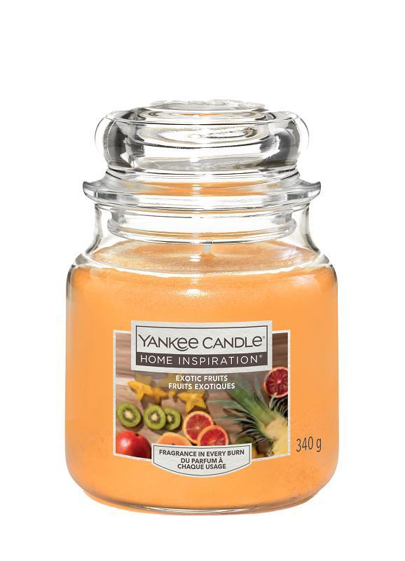 Ароматическая Свеча Yankee Candle Home Inspiration Exotic Fruits, 340 гр ароматическая свеча yankee candle home inspiration sugared blossom 340 гр