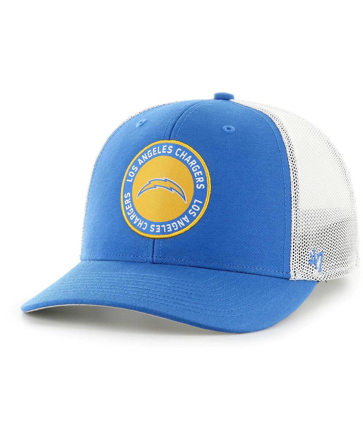 Мужская пудрово-синяя бейсболка Los Angeles Chargers представляет гибкую кепку '47 Brand