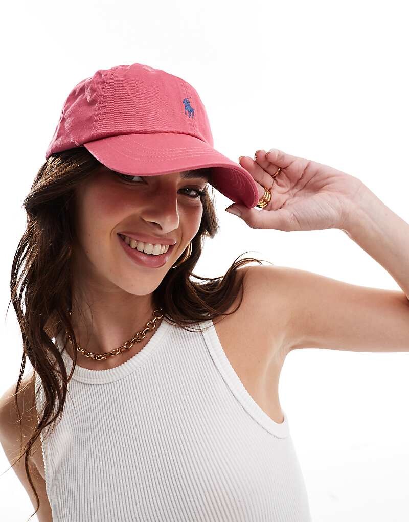 

Красная кепка с логотипом Polo Ralph Lauren