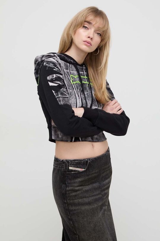 

Хлопковая толстовка Diesel, черный