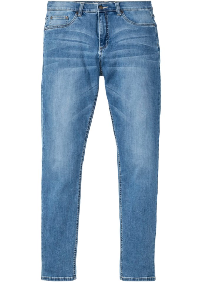 Джинсы эластичного кроя обычного кроя зауженные John Baner Jeanswear, голубой