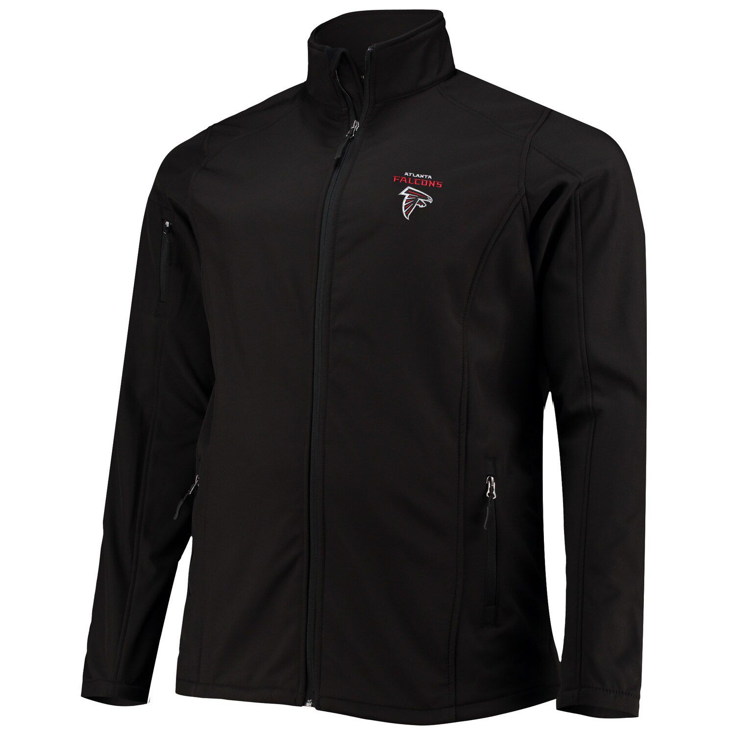 

Мужская куртка Dunbrooke Black Atlanta Falcons Big & Tall Sonoma Softshell с молнией во всю длину