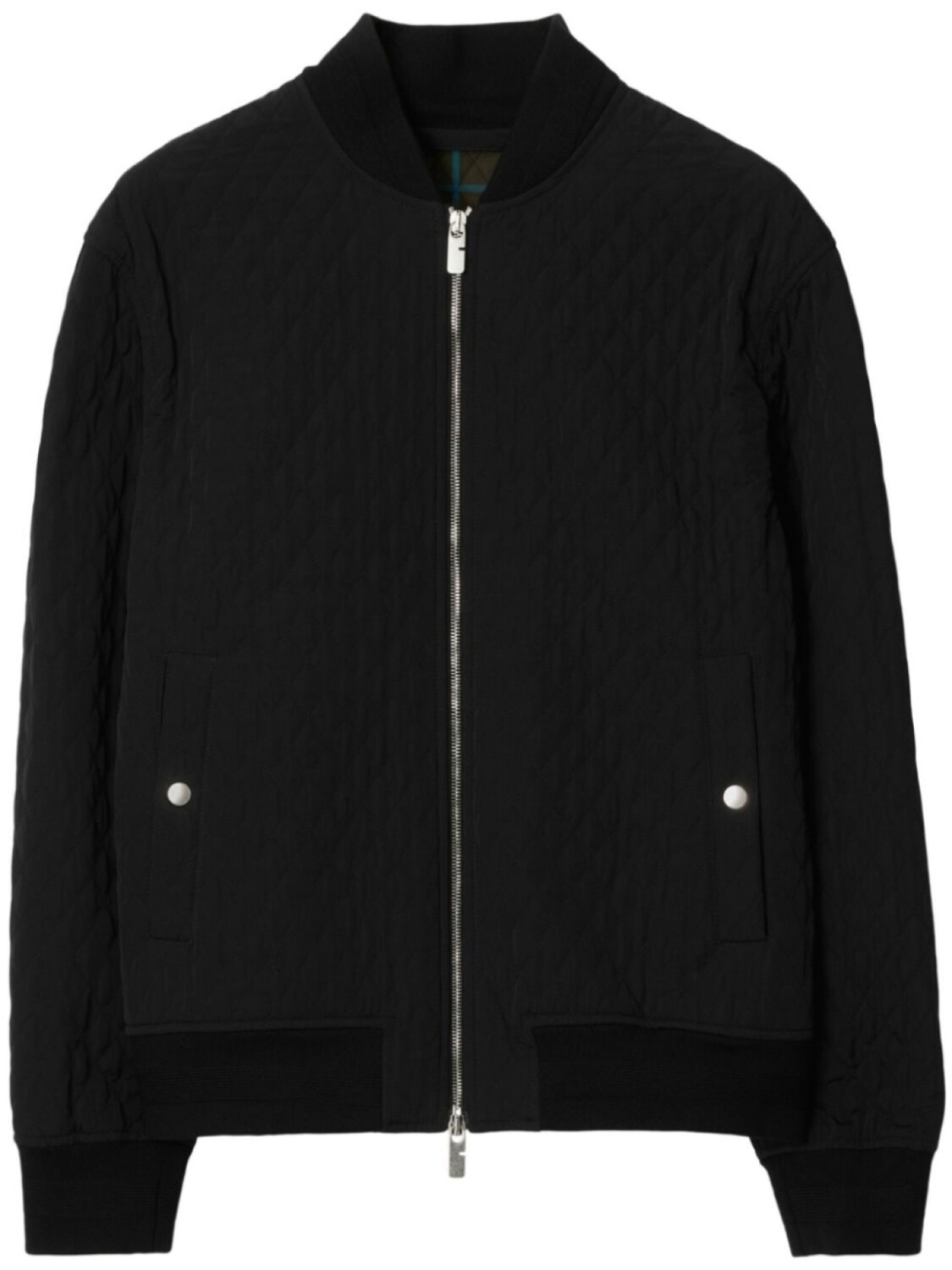 

Burberry стеганый бомбер, черный