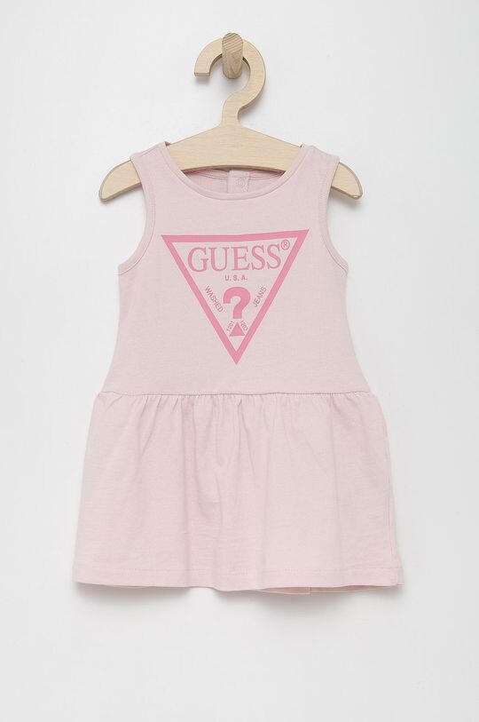 

Платье из хлопка для маленькой девочки Guess, розовый