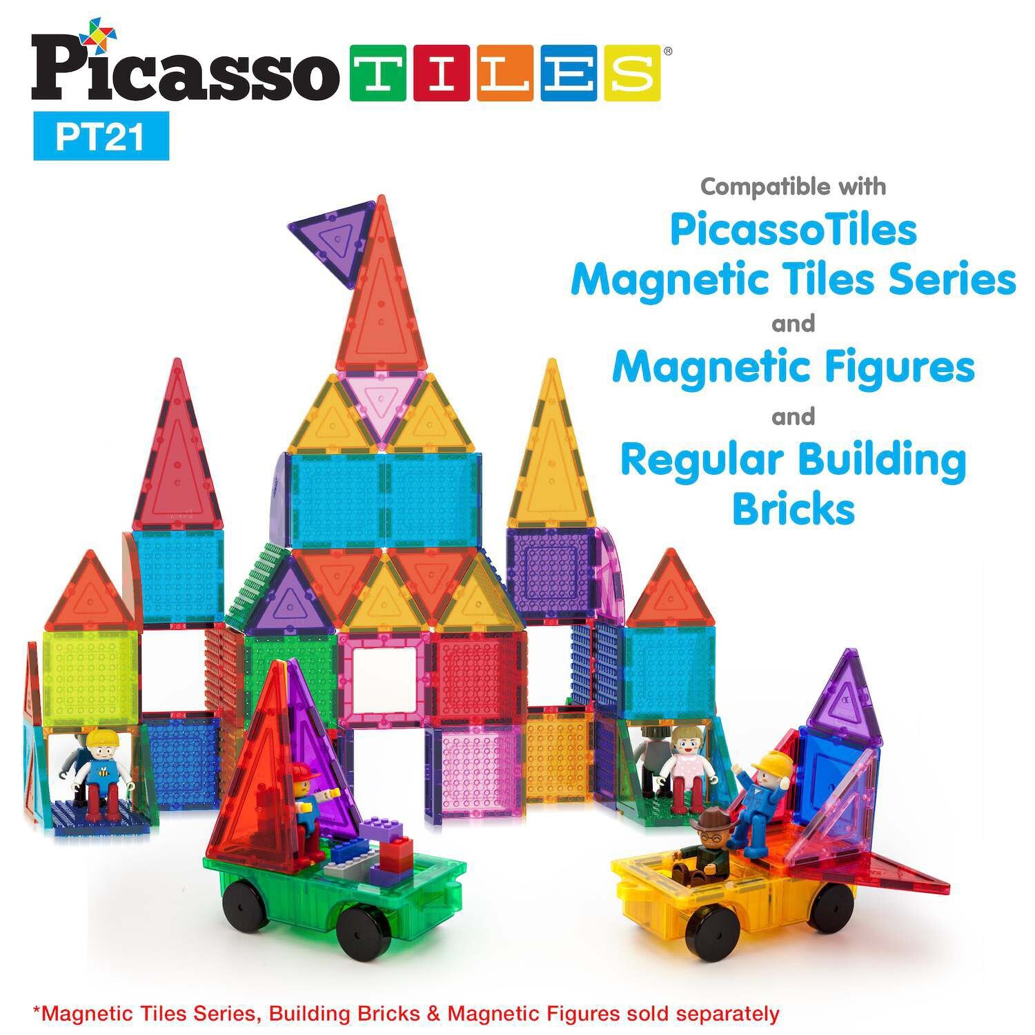 

PICASSOTILES Набор из 2 предметов «Автомобиль-Грузовик» Picassotiles