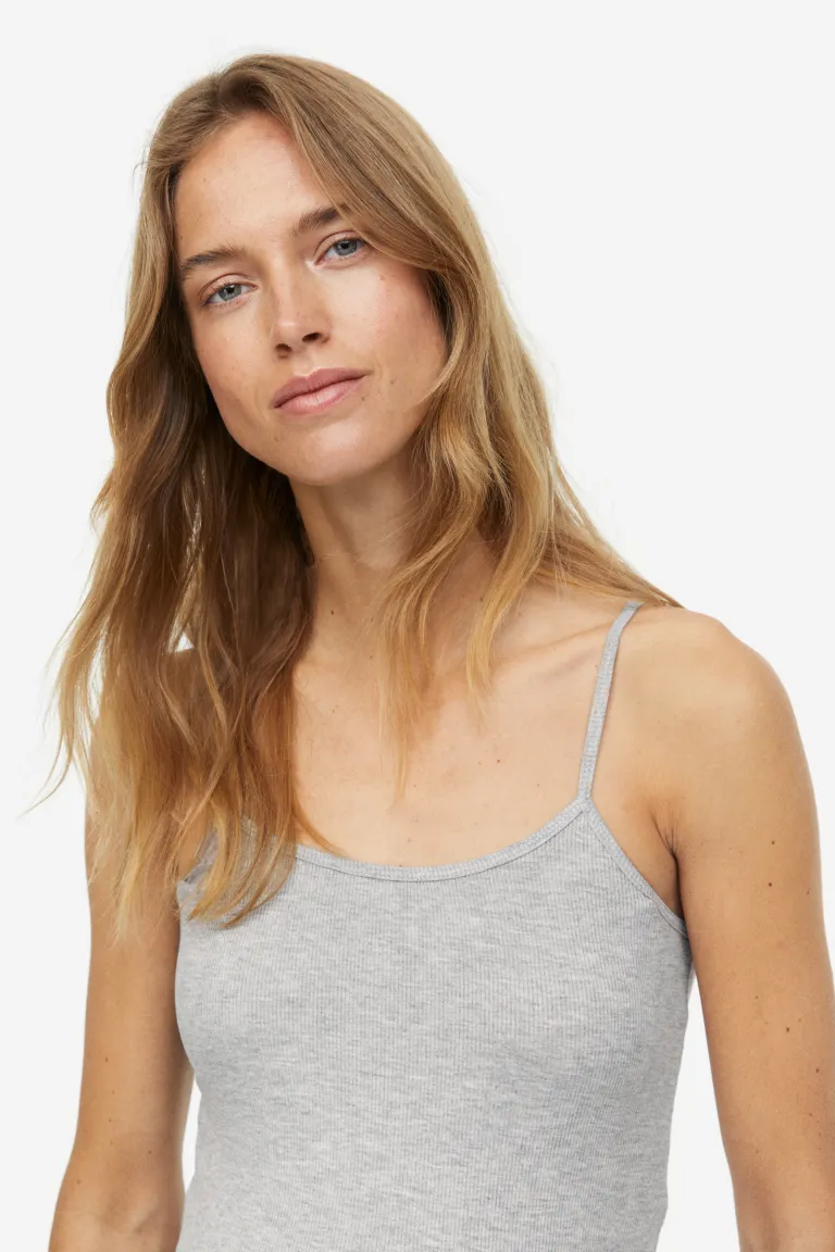 

Длинное платье в рубчик H&M, серый