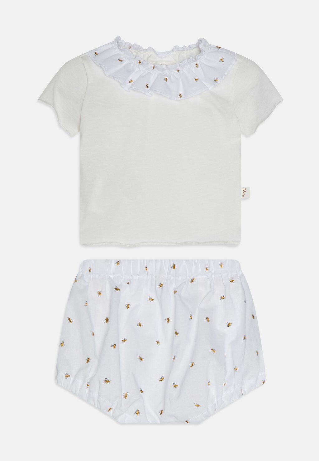 

Топ с длинными рукавами TWO PIECE BLOOMER UNISEX SET Teddy & Minou, цвет milk/white