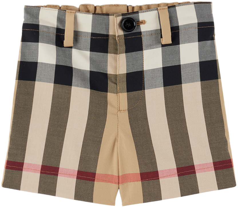 

Шорты в клетку Baby Beige Archive бежевые Burberry