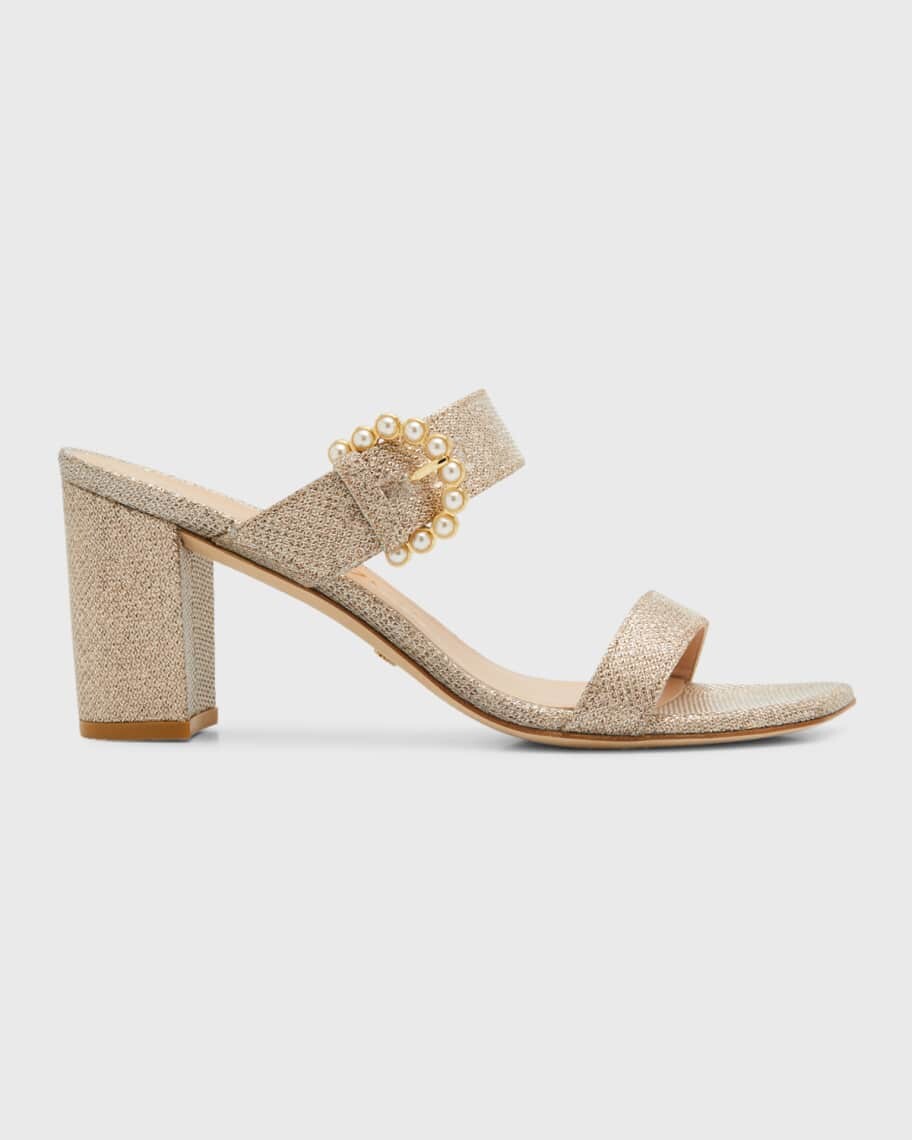 

Босоножки Piper 75 мм на блочном каблуке, украшенные кристаллами Stuart Weitzman