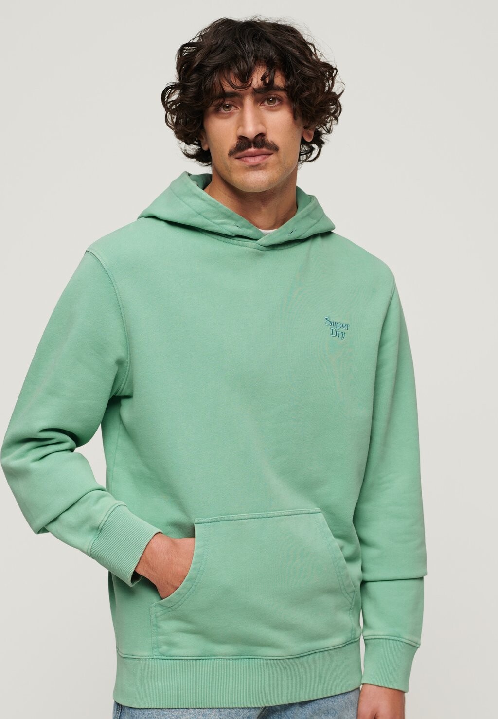 

Толстовка VINTAGE MARK Superdry, цвет lagoon aqua