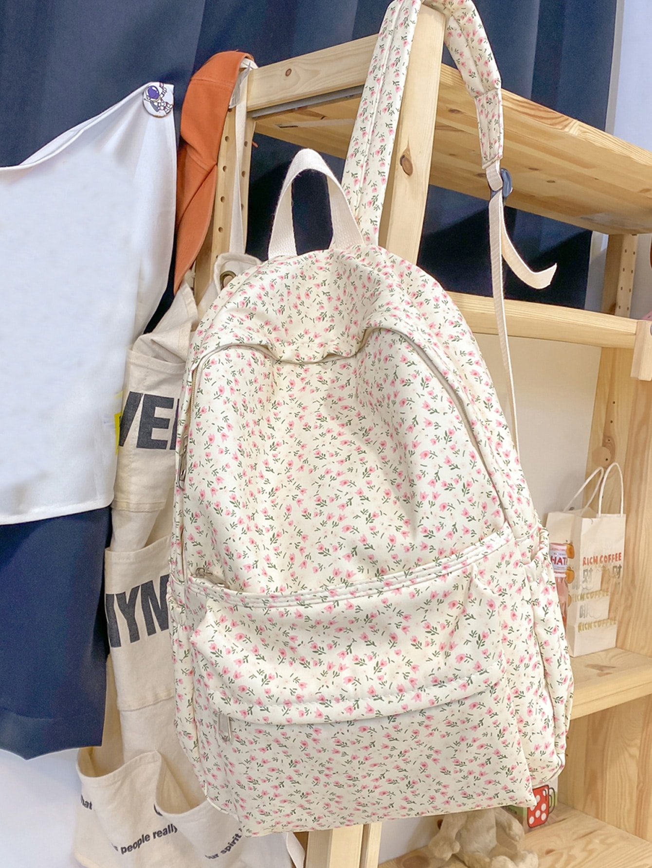 Классический, многоцветный рюкзак школьный с цветочной вышивкой для девочек повседневный рюкзак