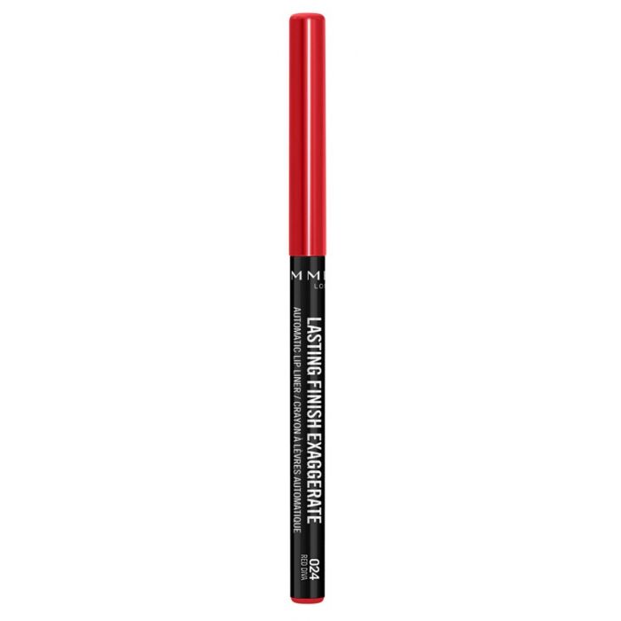 Карандаш для губ Perfilador de Labios Lasting Finish'Exaggerate Rimmel, 024 Red Diva карандаш для губ lasting finish exaggerate lip liner rimmel london 0 25 г 024
