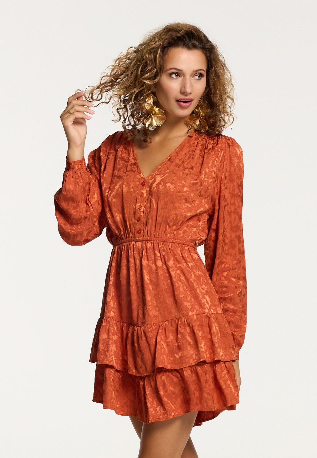 Платье-рубашка Tarija Shiwi, цвет rust orange