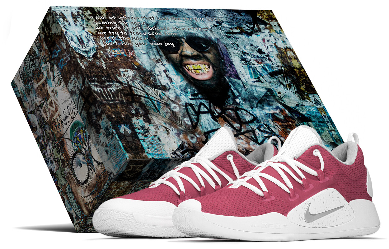 

Баскетбольные кроссовки Hyperdunk X мужские с низким верхом, белые/розовые Nike