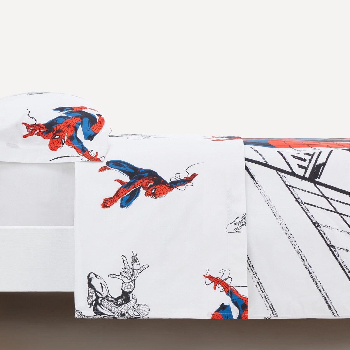 

Комплект детского постельного белья из хлопка Spiderman New Marvel, красный