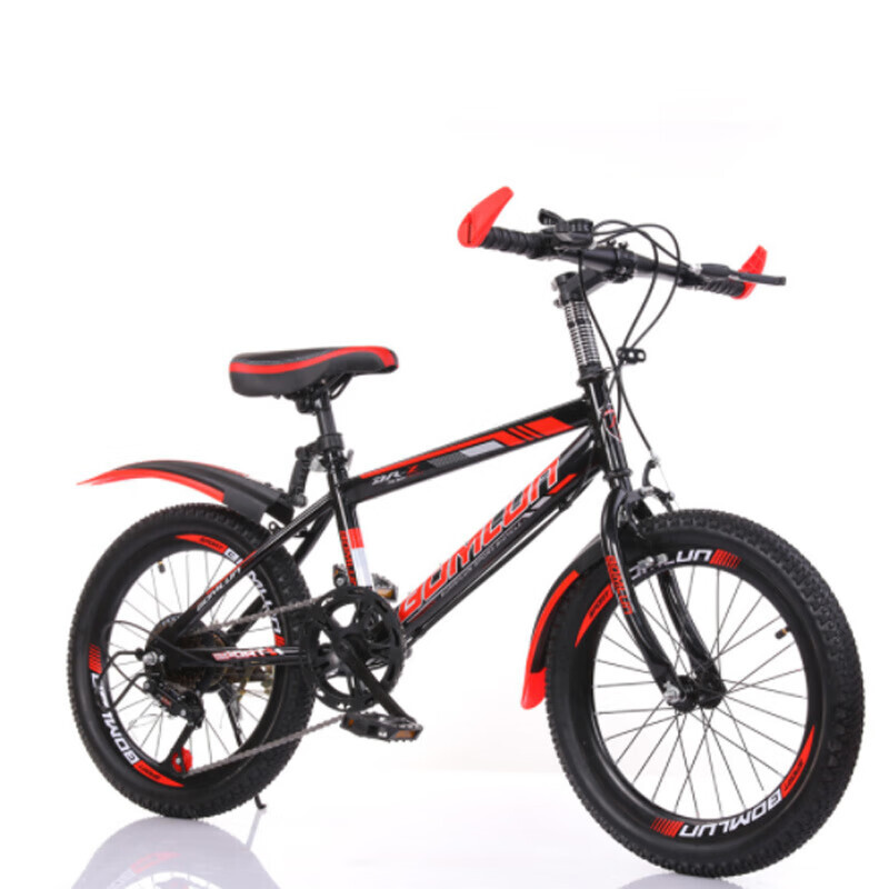 

Jicai Ruizhe Mountain Bike 22-дюймовый детский велосипед для детей 7-8-9-10 лет [переменная скорость] черно-красный подарочный пакет + корзина + полка/5