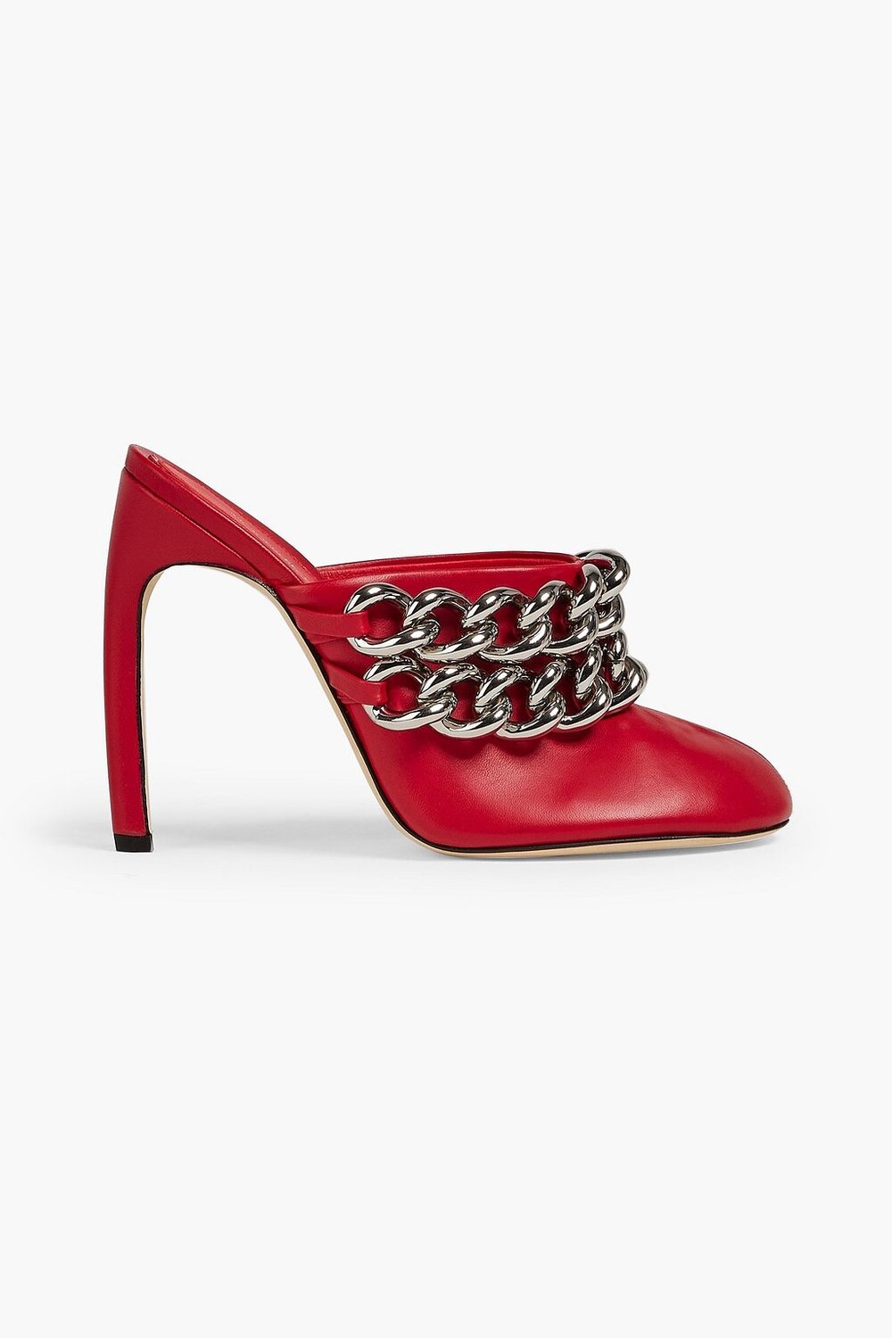 

Кожаные мюли Rita с цепочкой VICTORIA BECKHAM, красный