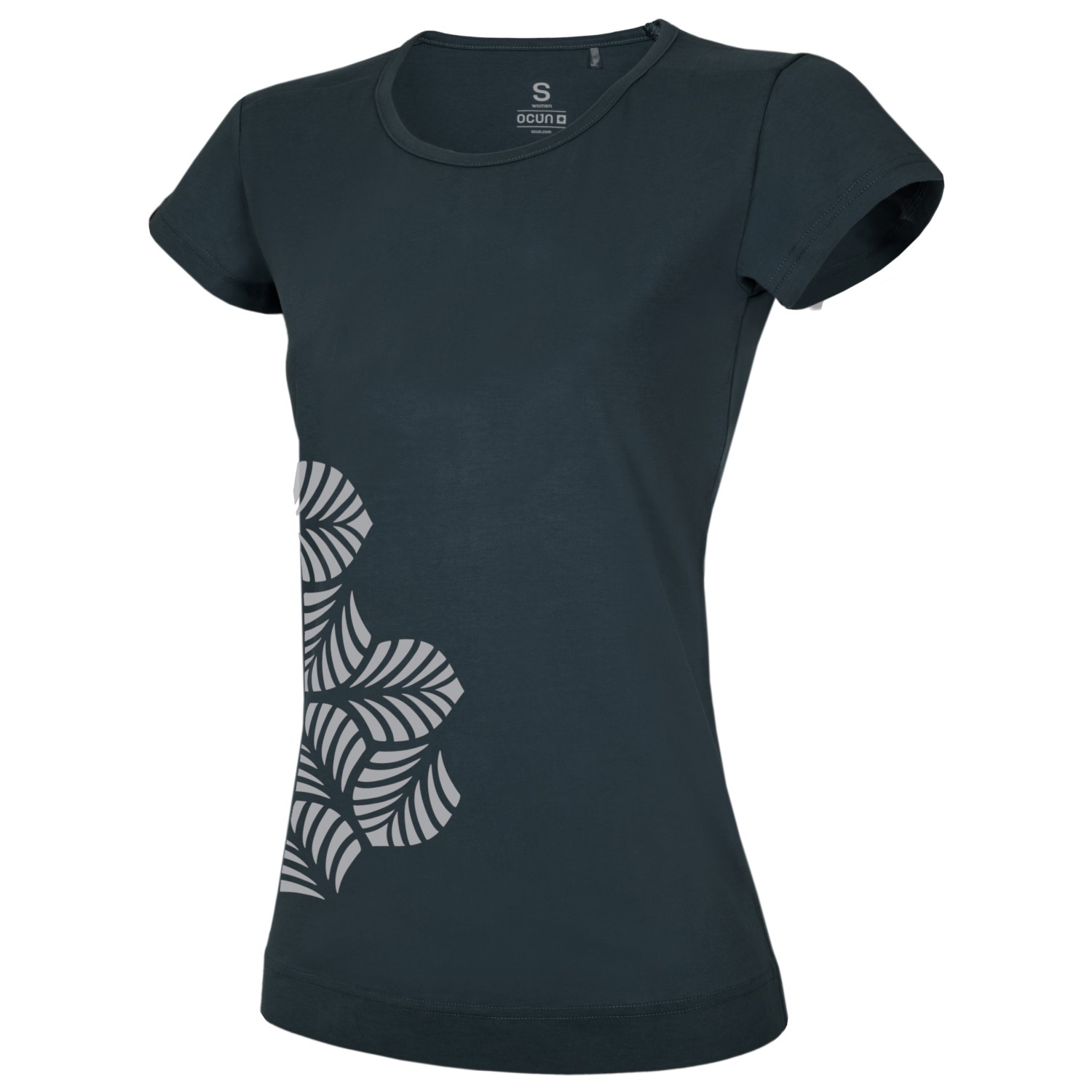 

Футболка Ocun Women's Classic T Leafs, цвет Anthracite Obsidian