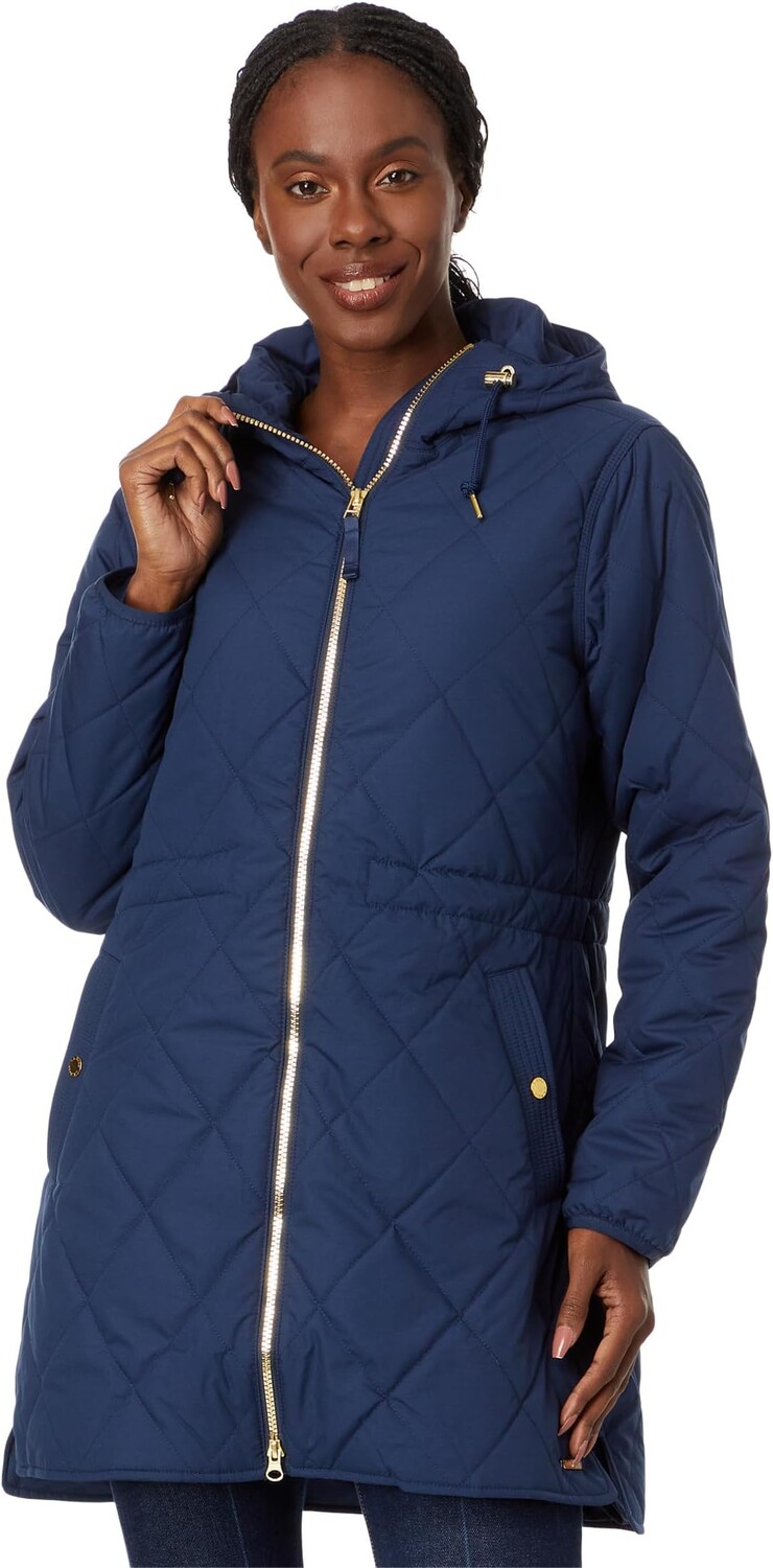 

Миниатюрное уютное стеганое пальто L.L.Bean, цвет Nautical Navy