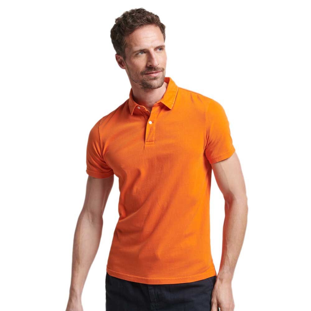 

Поло с длинным рукавом Superdry Studios Jersey, оранжевый