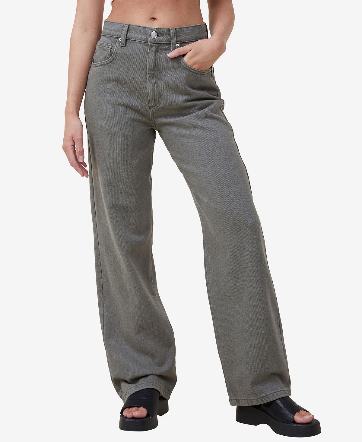 Женские свободные прямые джинсы COTTON ON цена и фото