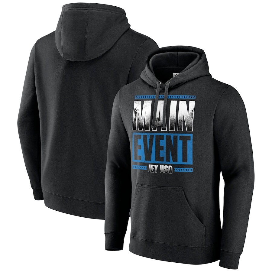 

Пуловер с капюшоном WWE Authentic Jey Uso, черный