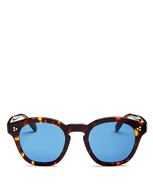

Круглые солнцезащитные очки Boudreau, 48 мм Oliver Peoples, цвет Brown