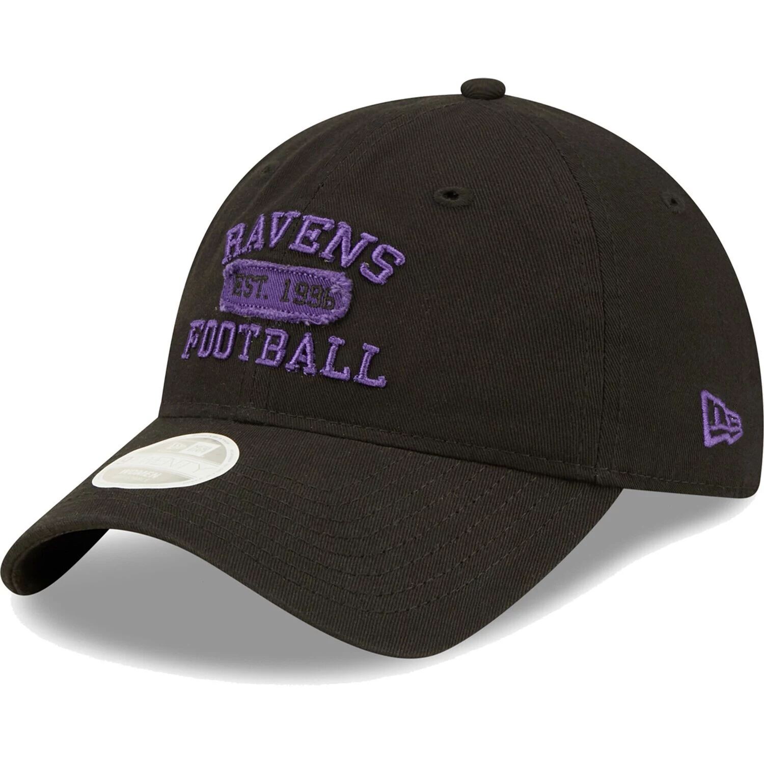 

Женская регулируемая кепка New Era Black Baltimore Ravens Formed 9TWENTY New Era