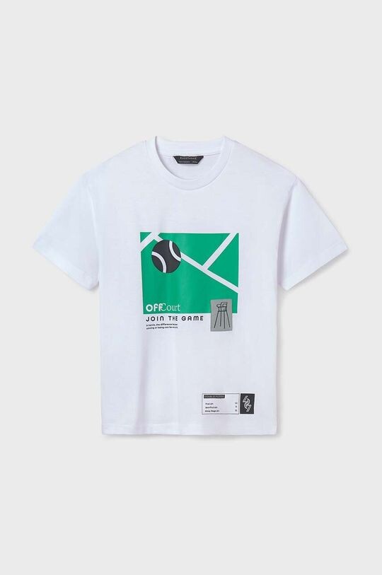 

Mayoral Детская хлопковая футболка, белый