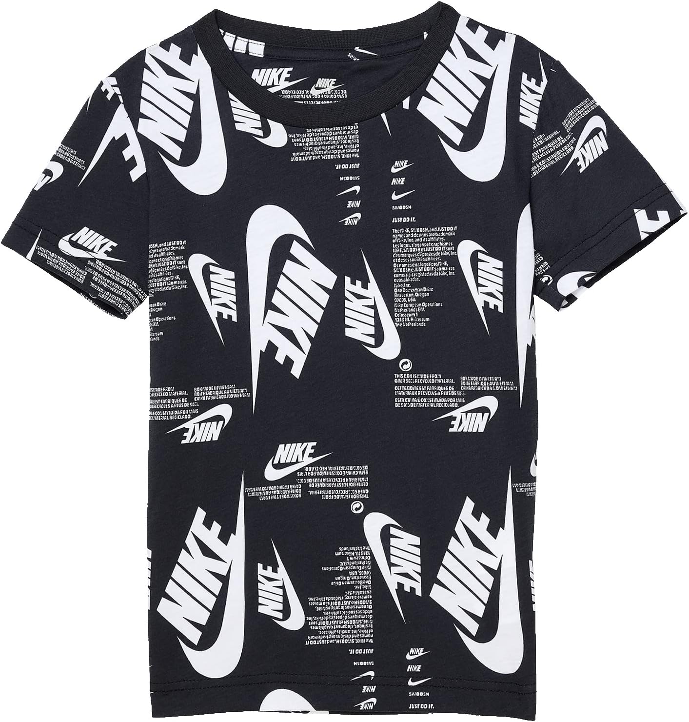 

Рубашка Nike Futura Branding All Over Print, черный