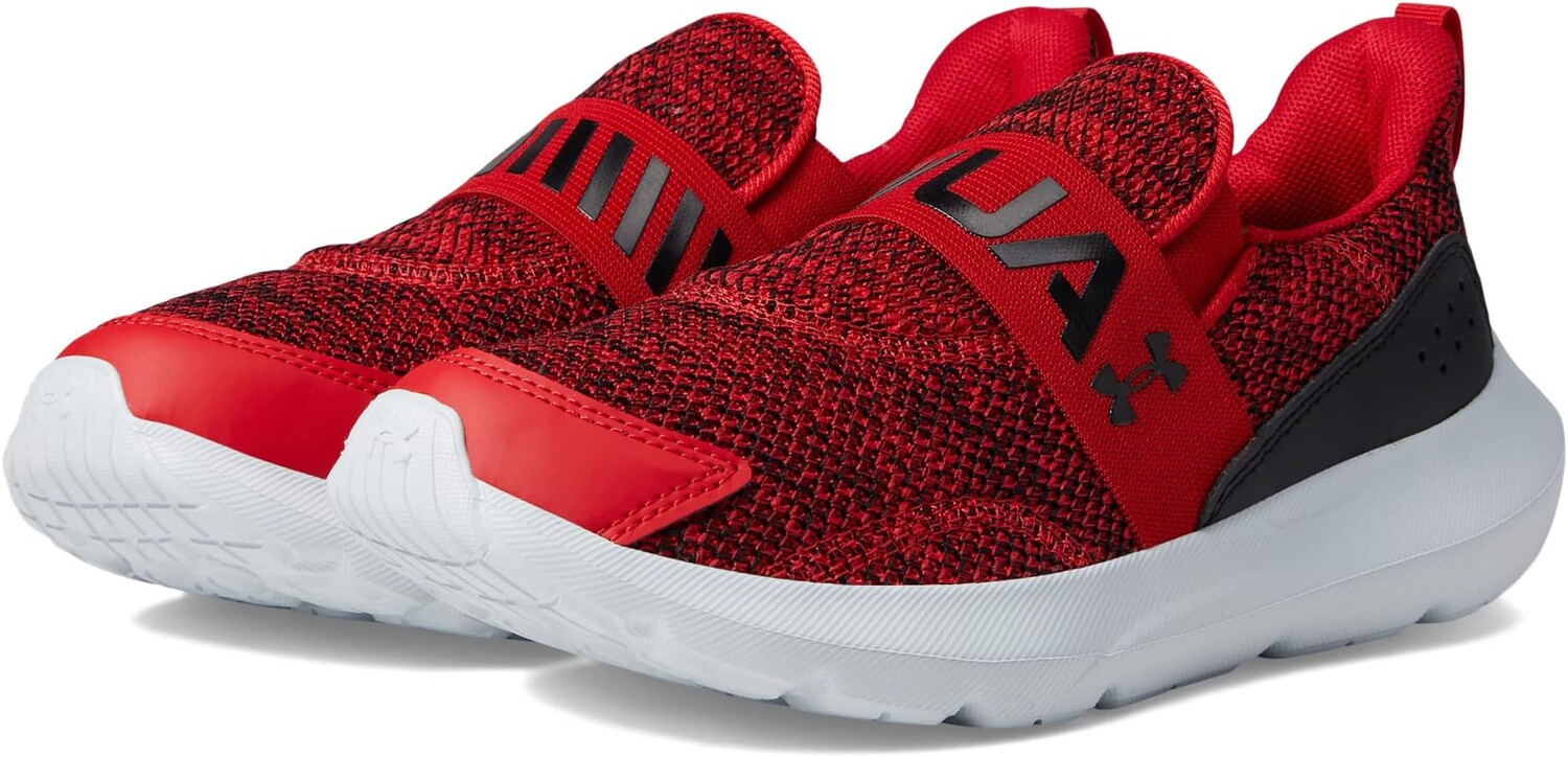 

Кроссовки Surge 3 Slip-On (Little Kid) Under Armour, цвет Red/Black/Black