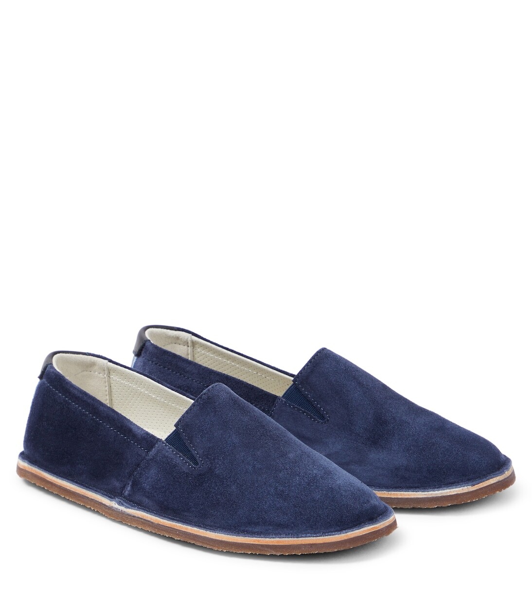 

Кожаные лоферы Brunello Cucinelli, синий