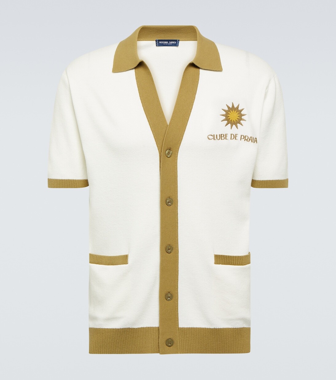 

Хлопковый кардиган Club de Praia Romero Frescobol Carioca, белый