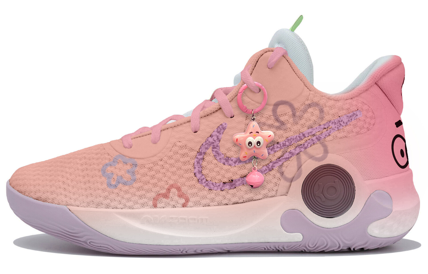 

Баскетбольные кроссовки KD Trey 5 IX унисекс средней высоты розовые Nike