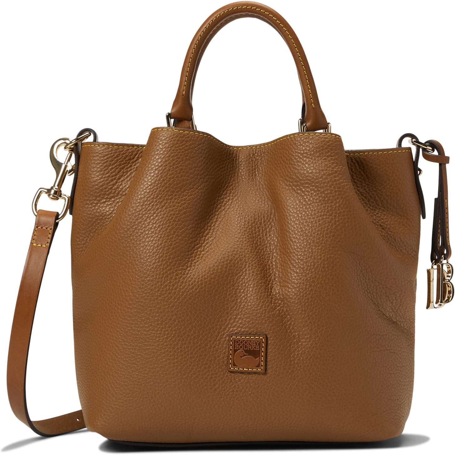 Сумка Pebble II Small Barlow Dooney & Bourke, цвет Caramel