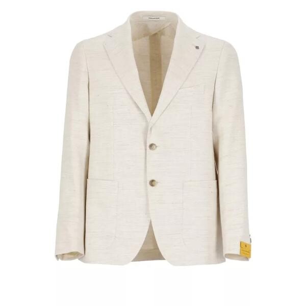 

Куртка beige linen and cotton jacket Tagliatore, бежевый
