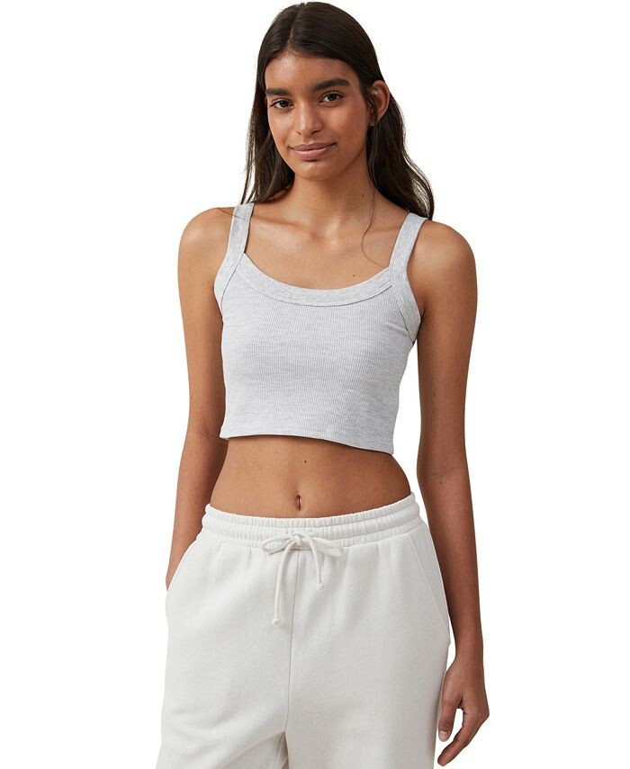 

Женский топ на бретельках Willa Waffle COTTON ON, цвет Gray Marle