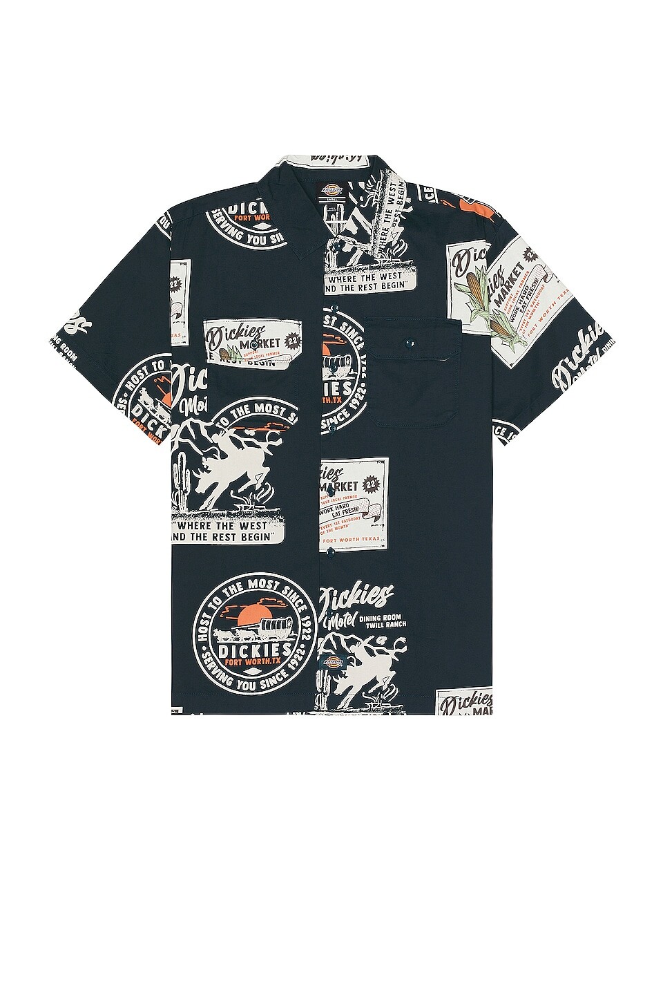 

Рубашка Dickies Greensburg Printed Short Sleeve, цвет Vintage Print Light Base