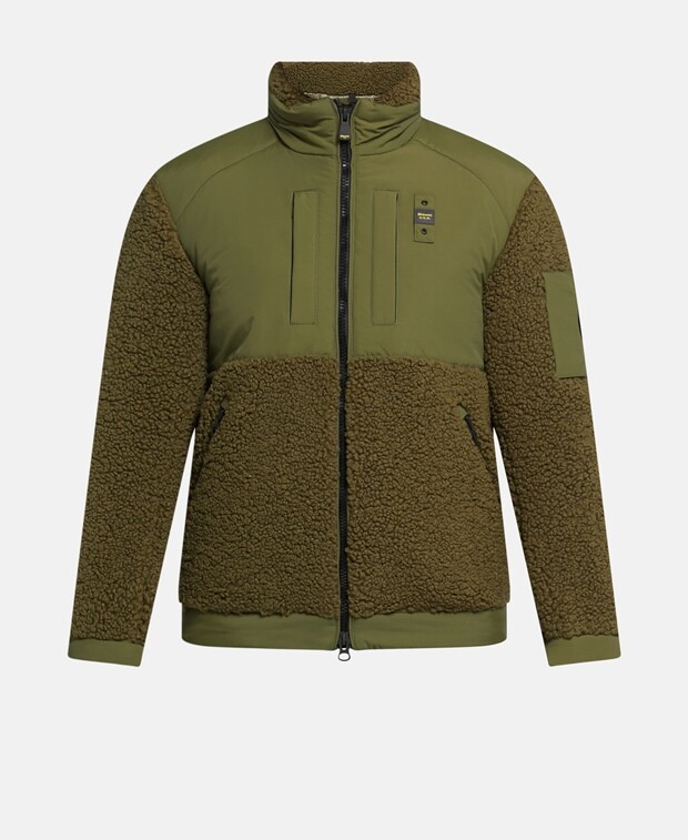

Куртка из искусственного меха Blauer USA, хаки